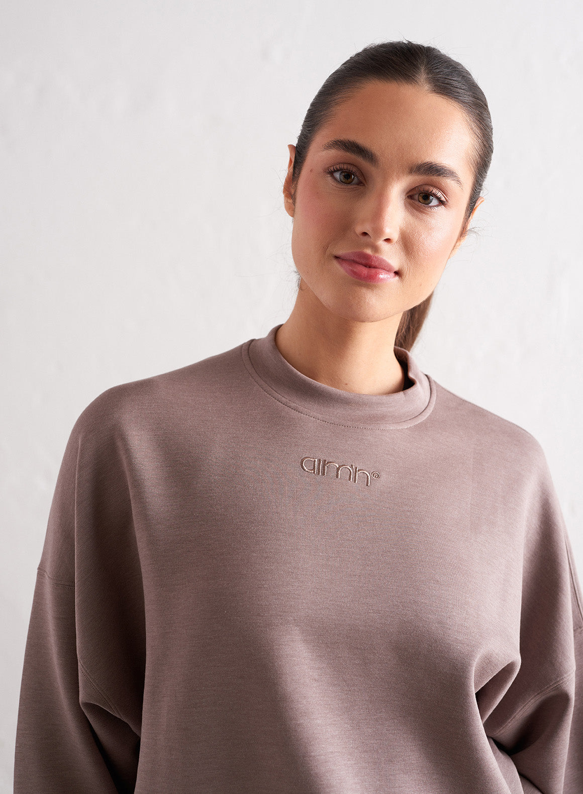 MACCHIATO MELANGE COMFY SWEATSHIRT – AIMN NZ